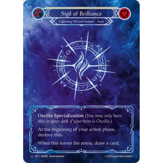 Sigil of Brilliance, ROS022, Marvel, Flesh and Blood, Rosetta