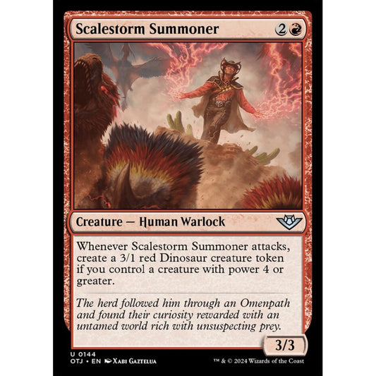 Scalestorm Summoner, 144, uncommon, Magic: The Gathering, Outlaws of Thunder Junction