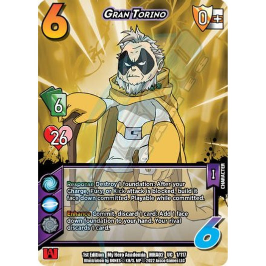 Gran Torino, 1/117, UC, UniVersus, MHA02 Crimson Rampage