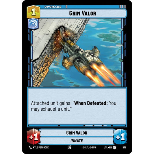 Grim Valor, U, JTL 571) Foil, Star Wars Unlimited