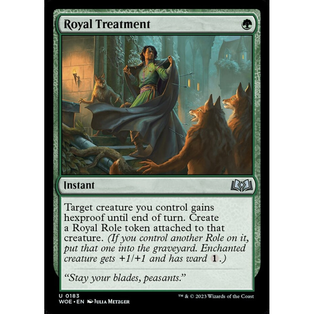 Royal Treatment, uncommon, 183, Magic the Gathering, Wilds of Eldraine