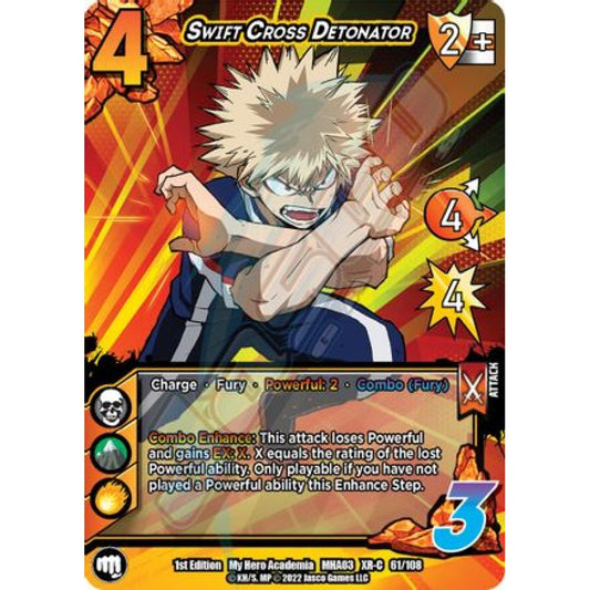 Swift Cross Detonator, 61/108, XR-C, UniVersus, MHA03 Heroes Clash