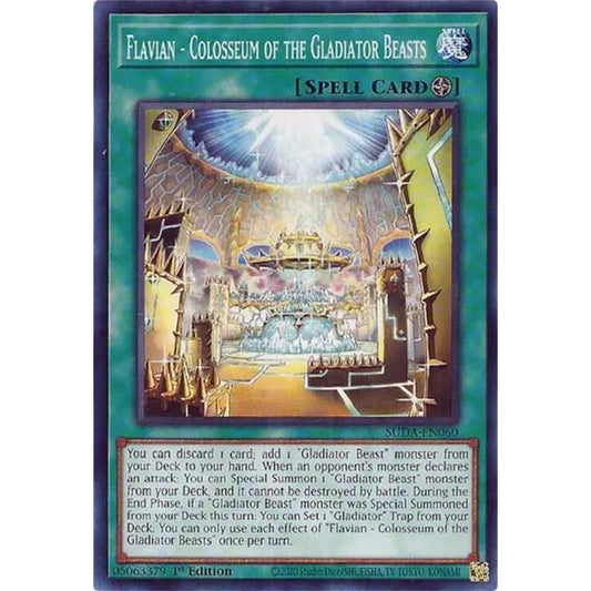 Flavian - Colosseum of the Gladiator Beasts SUDA-EN060 Common Yu-Gi-Oh Supreme Darkness