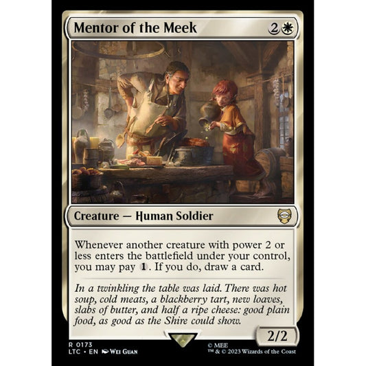 Mentor of the Meek, rare, 173, Magic the Gathering, Tales of Middle-earth Commander