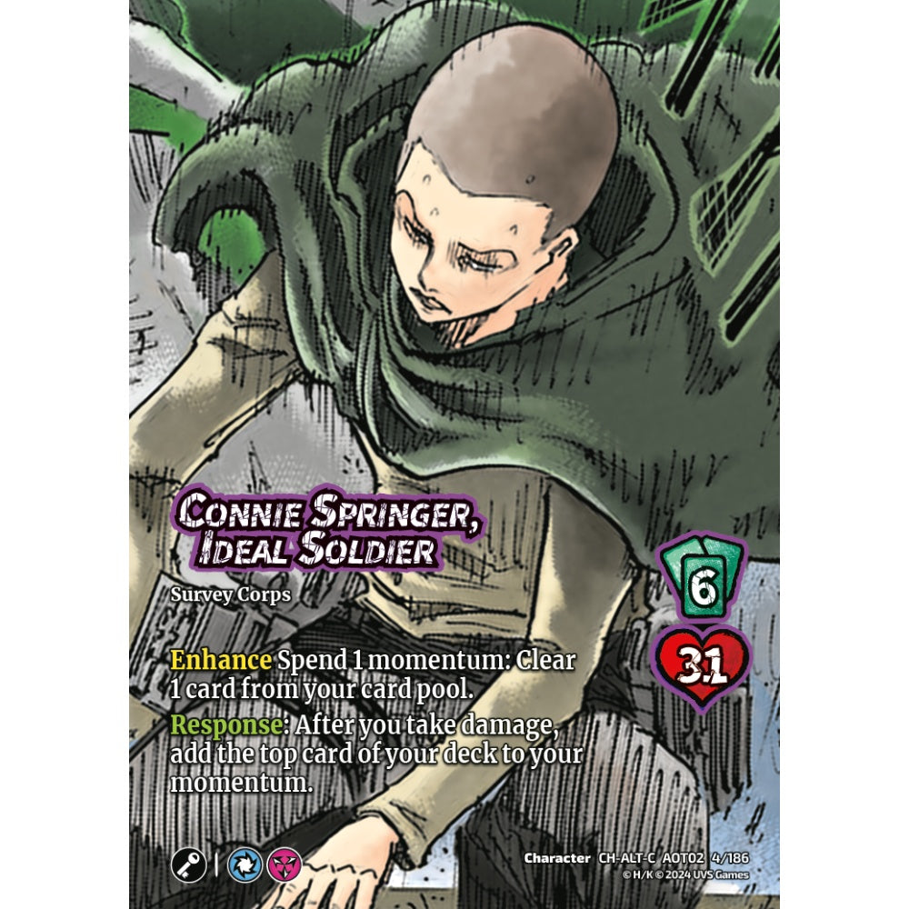 Connie Springer, Ideal Soldier, 4/186, AOT02, Universus, Attack on Titan: Origins of Power, Character, CH-C-ALT