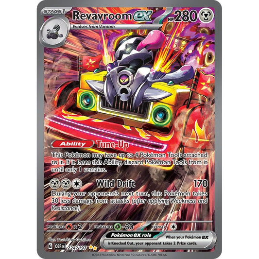 Revavroom ex Special Illustration Rare 224/197 Pokemon Card Game Obsidian Flames