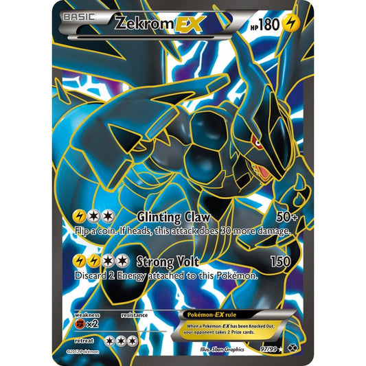 Zekrom-EX Rare Ultra 97/99 Pokemon Card Game Next Destinies