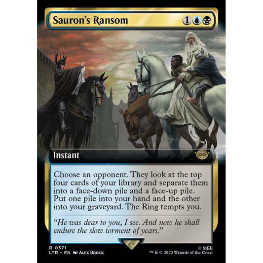 Sauron's Ransom, rare, 371, Magic the Gathering, The Lord of the Rings: Tales of Middle-earth