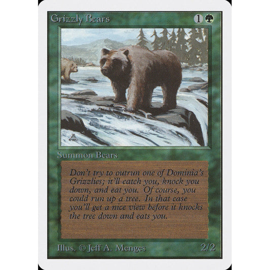 Grizzly Bears common 200 Magic the Gathering Unlimited Edition