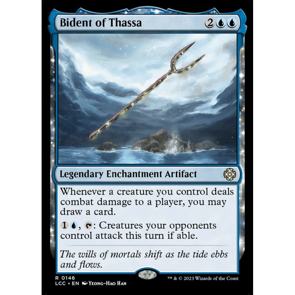 Bident of Thassa, rare, 146, Magic the Gathering, The Lost Caverns of Ixalan Commander
