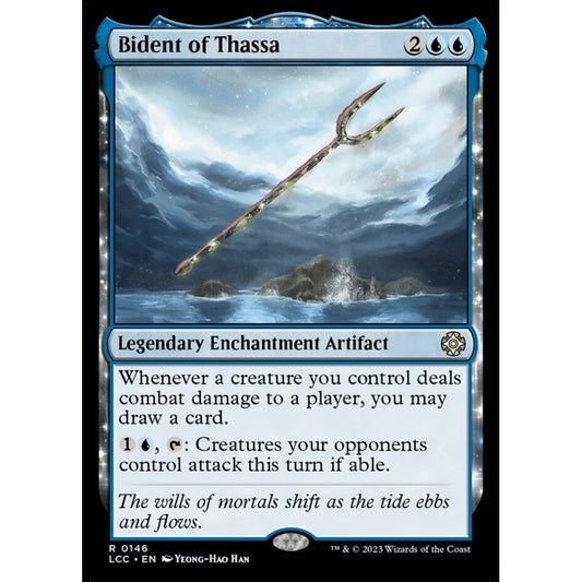 Bident of Thassa, rare, 146, Magic the Gathering, The Lost Caverns of Ixalan Commander