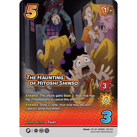 The Haunting of Hitoshi Shinso, 133/153, XR-UR, UniVersus, MHA06 Jet Burn