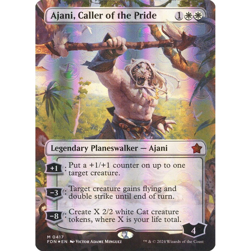 Ajani, Caller of the Pride, 417, mythic, Magic: The Gathering, Foundations