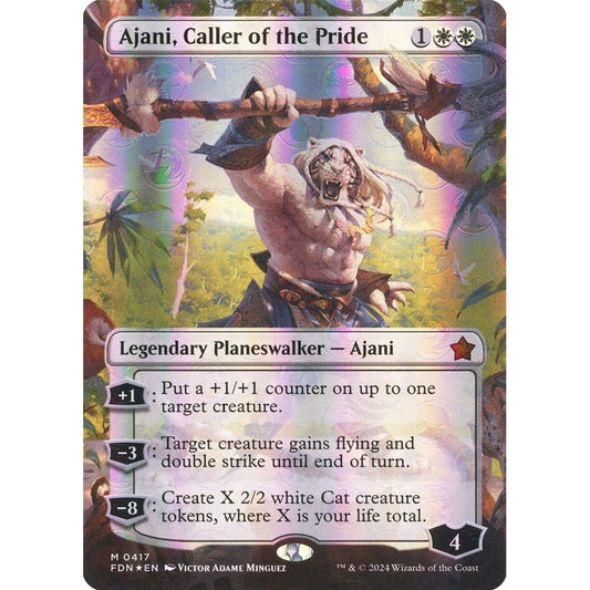 Ajani, Caller of the Pride, 417, mythic, Magic: The Gathering, Foundations