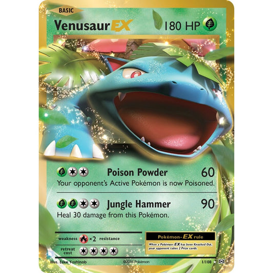 Venusaur-EX Rare Holo EX 1/108 Pokemon Card Game Evolutions