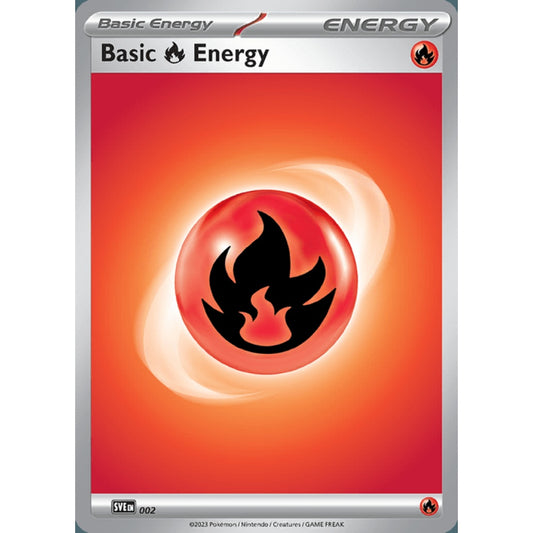 Fire Energy Basic Energy 2 Pokemon Card Game Scarlet & Violet Energy
