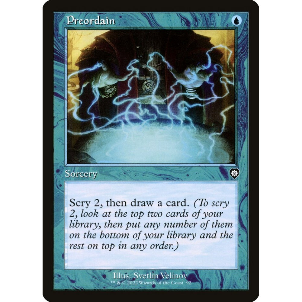 Preordain common 92 Magic the Gathering The Brothers' War Commander