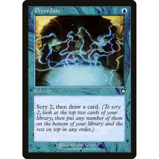 Preordain common 92 Magic the Gathering The Brothers' War Commander