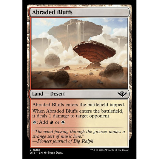 Abraded Bluffs, 251, common, Magic: The Gathering, Outlaws of Thunder Junction