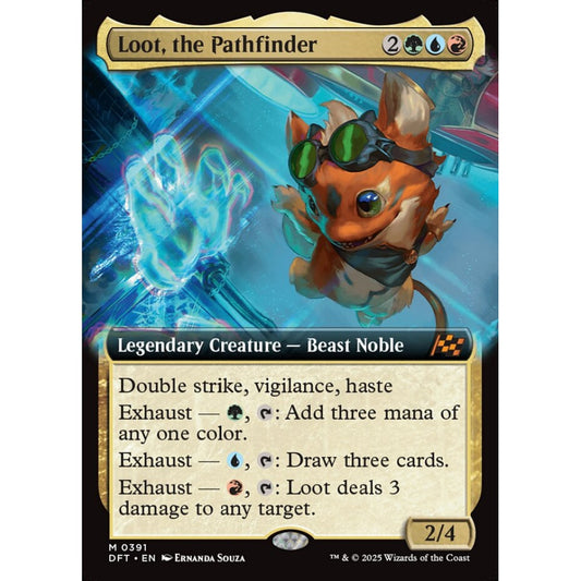 Loot, the Pathfinder, 391, mythic, Magic: The Gathering, Aetherdrift