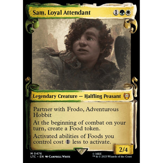 Sam, Loyal Attendant, mythic, 476, Magic the Gathering, Tales of Middle-earth Commander