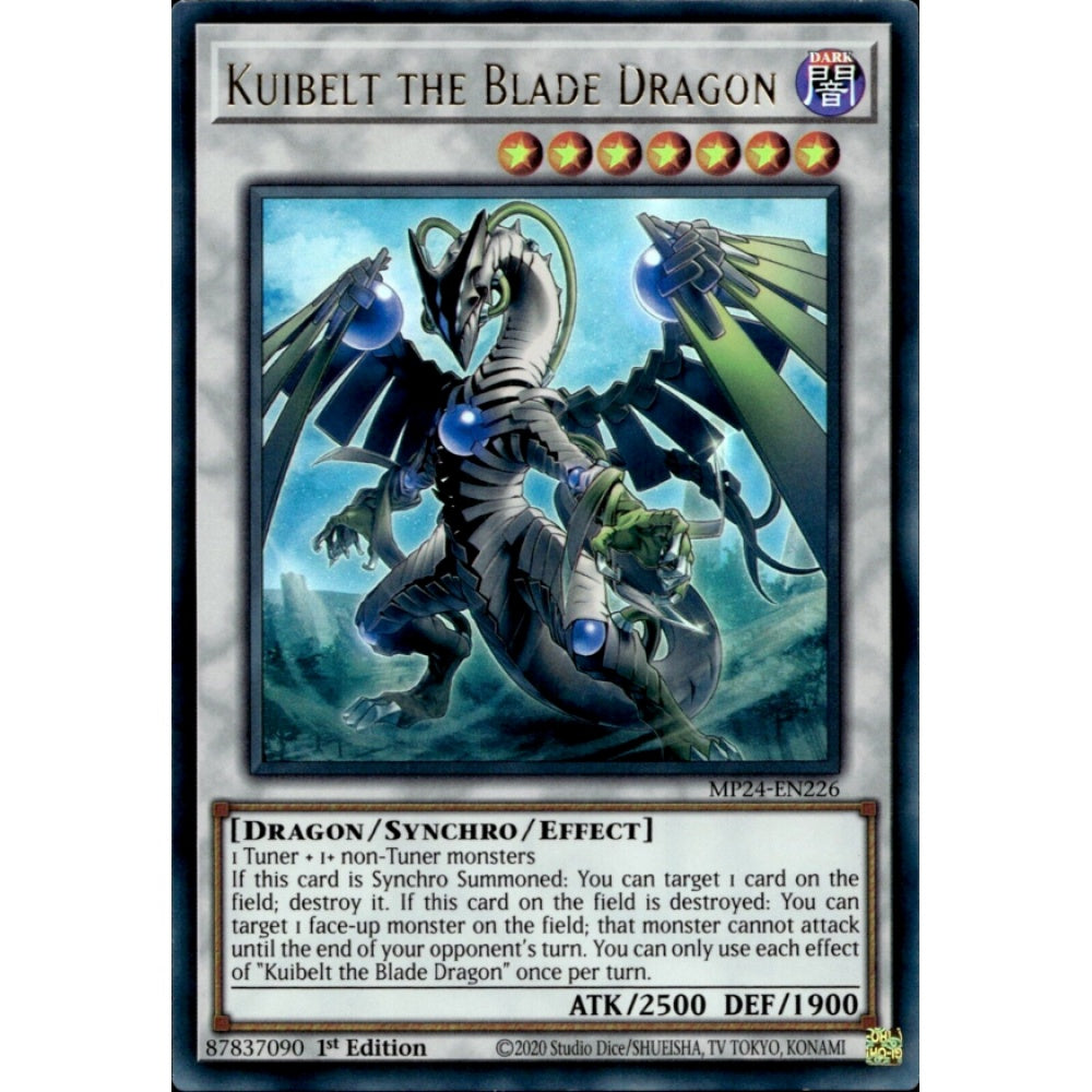 Kuibelt the Blade Dragon MP24-EN226 Ultra Ultra Rare Yu-Gi-Oh 25th Anniversary Tin: Dueling Mirrors in Art