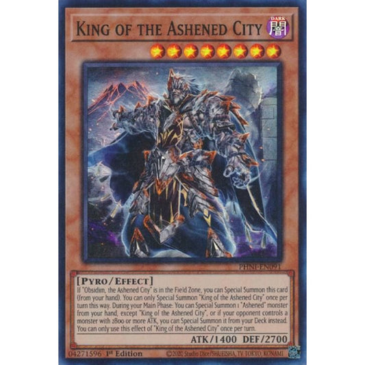King of the Ashened City PHNI-EN091 Super Yu-Gi-Oh Phantom Nightmare