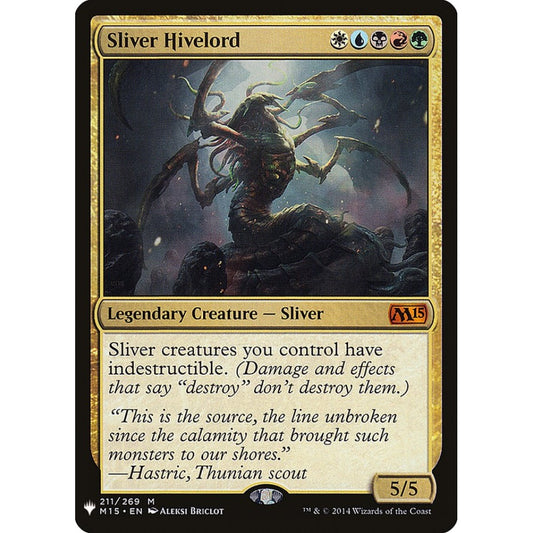 Sliver Hivelord mythic M15-211 Magic the Gathering The List