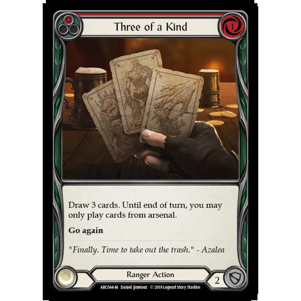 Three of a Kind ARC044 Majestic Flesh & Blood Trading Card Game Arcane Rising in Regular Art