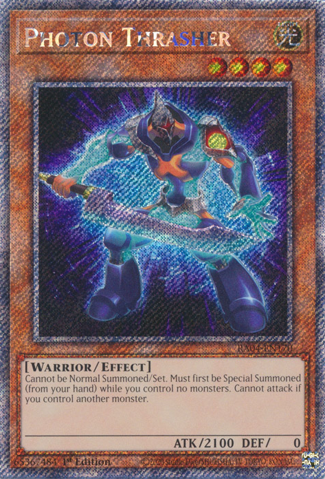 Photon Thrasher RA04-EN170 QCR Quarter Century Secret Rare Yu-Gi-Oh Quarter Century Stampede in Art