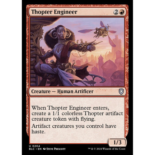 Thopter Engineer, 204, uncommon, Magic: The Gathering, Bloomburrow