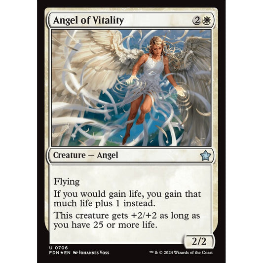 Angel of Vitality, 706, uncommon, Magic: The Gathering, Foundations
