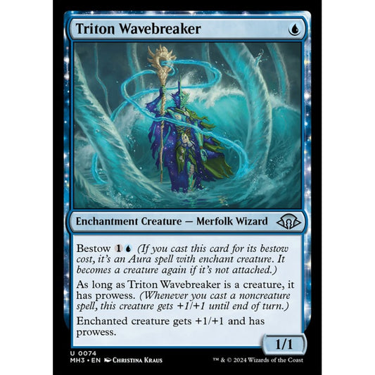 Triton Wavebreaker, 74, uncommon, Magic: The Gathering, Modern Horizons 3