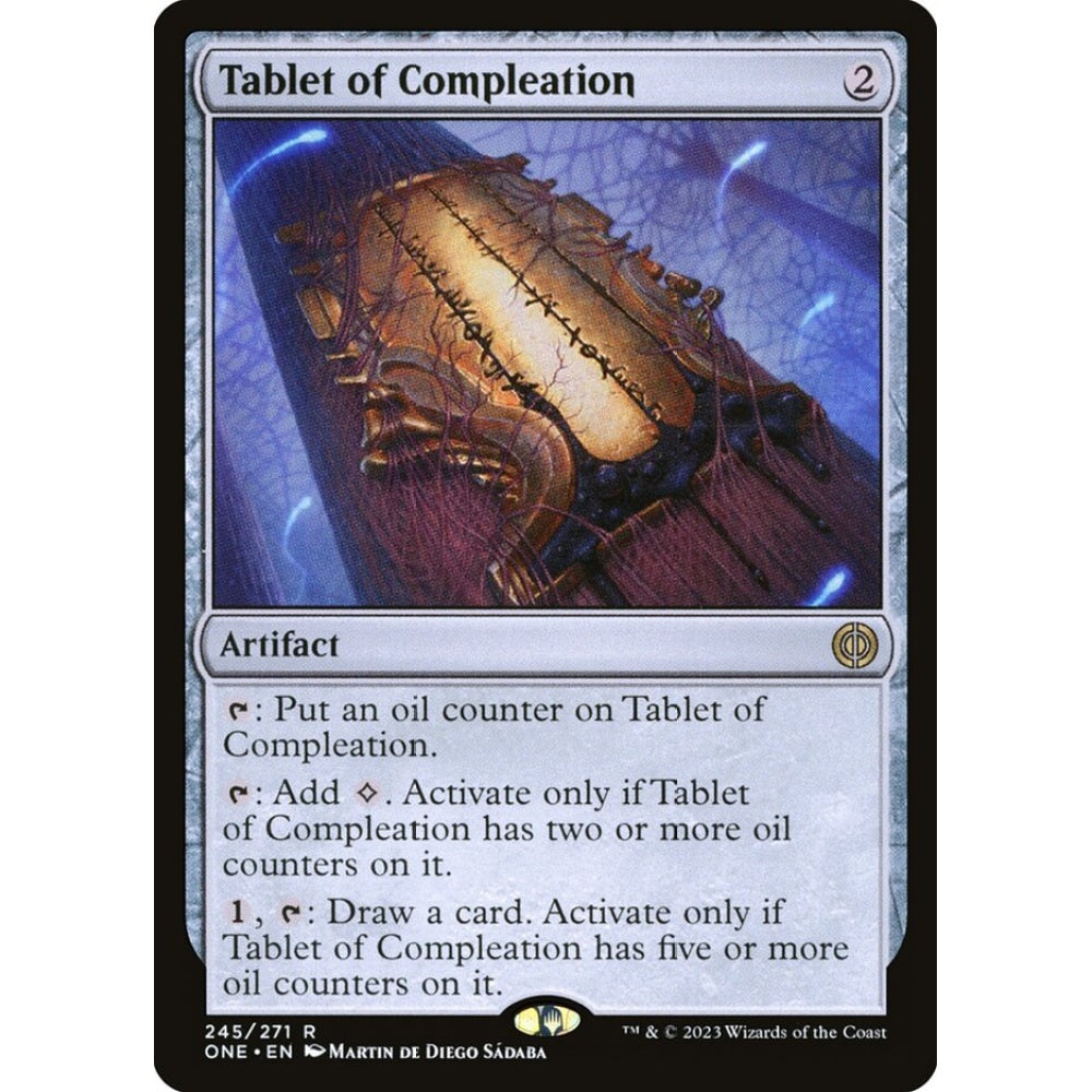 Tablet of Compleation, rare, 245, Magic the Gathering, Phyrexia: All Will Be One