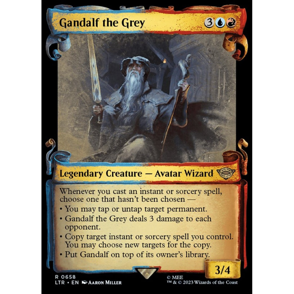 Gandalf the Grey, rare, 658, Magic the Gathering, The Lord of the Rings: Tales of Middle-earth