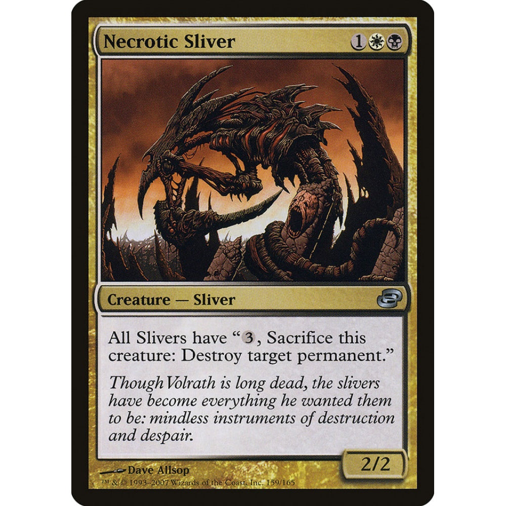 Necrotic Sliver uncommon 159 Magic the Gathering Planar Chaos