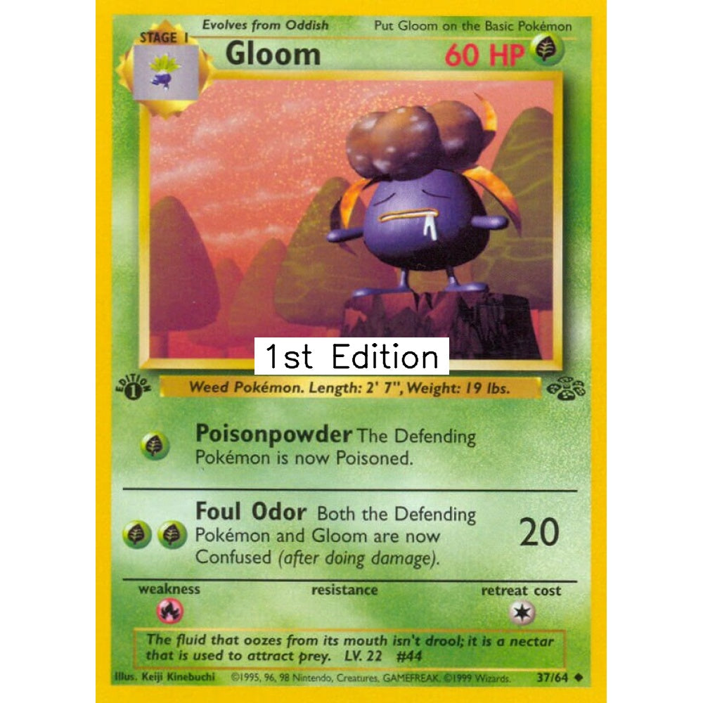 Gloom Uncommon 37/64 Pokemon Card Game Jungle