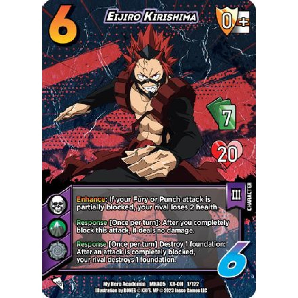 Eijiro Kirishima, 1/122, XR-CH, UniVersus, MHA05 Undaunted Raid