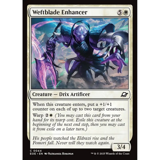 Weftblade Enhancer common 44 Magic the Gathering Edge of Eternities