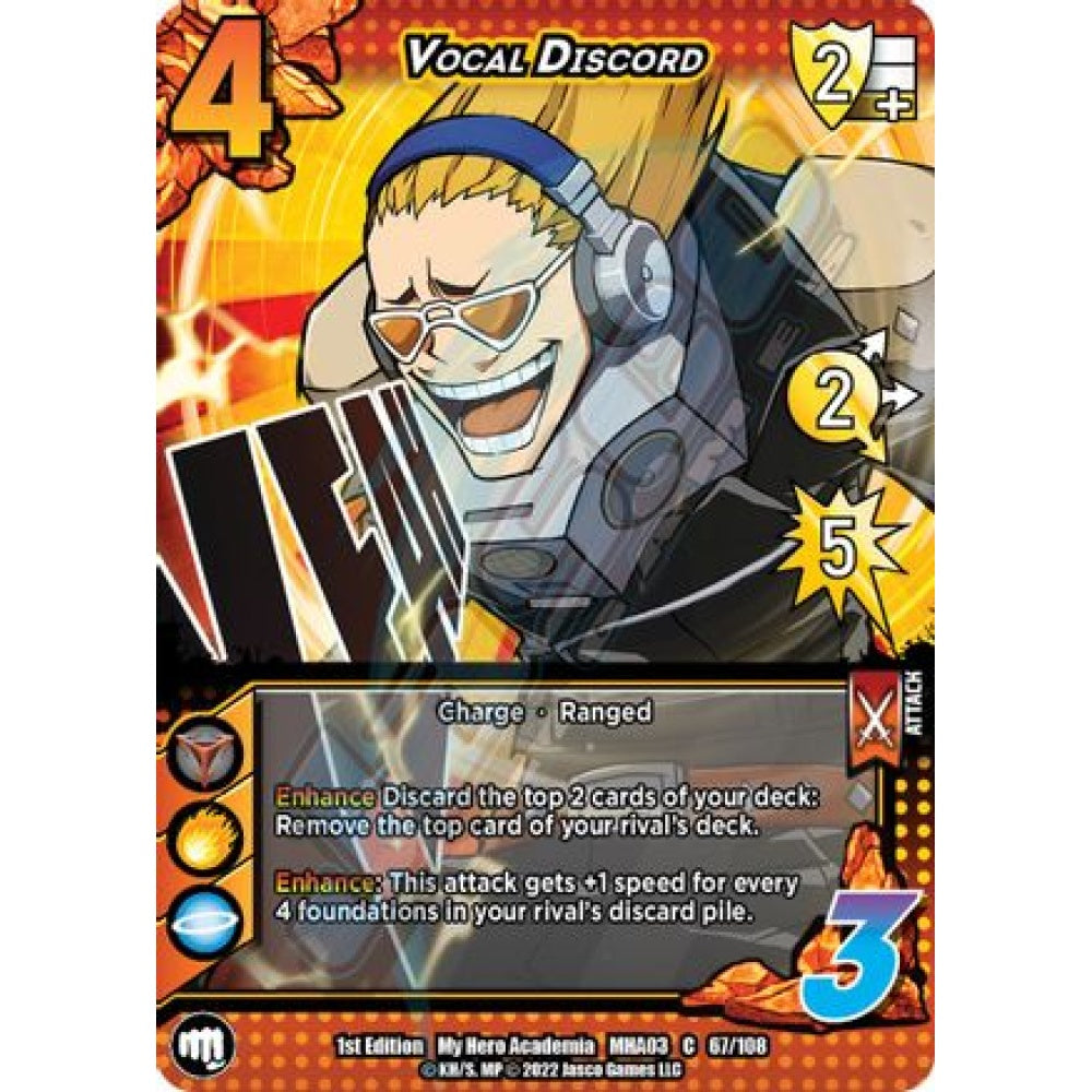 Vocal Discord, 67/108, C, UniVersus, MHA03 Heroes Clash