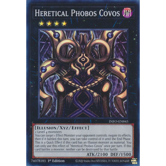 Heretical Phobos Covos MP25-EN088 Prismatic Prismatic Secret Rare Yu-Gi-Oh 2025 Mega-Pack Tin in Art