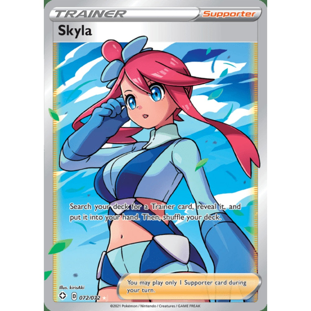 Skyla Full Art 072/072 Pokemon Card Game Shining Fates