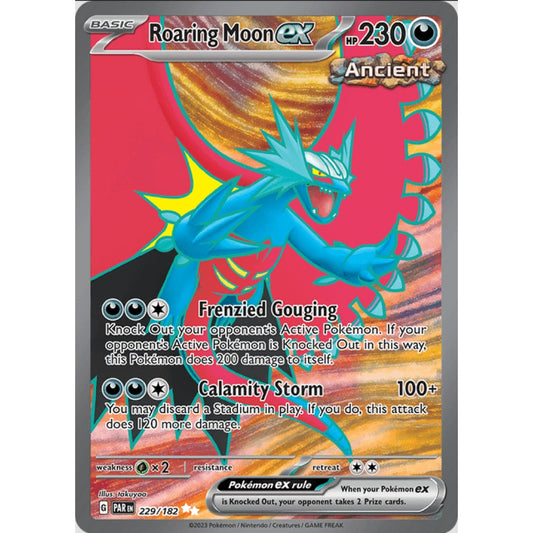 Roaring Moon ex, Ultra Rare, 229/191, Pokemon Card Game, Paradox Rift