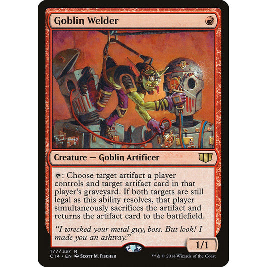 Goblin Welder rare 177 Magic the Gathering Commander 2014