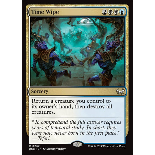 Time Wipe, 237, rare, Magic: The Gathering, Duskmourn: House of Horror