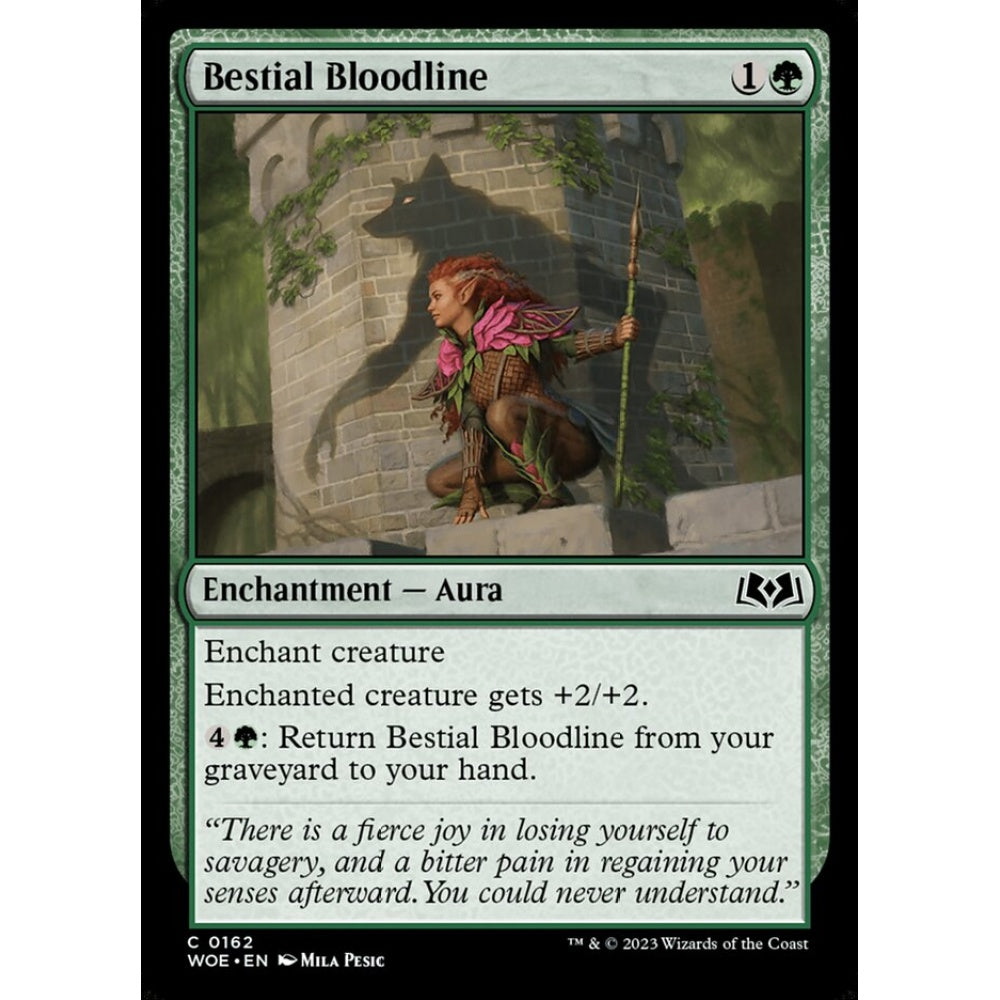 Bestial Bloodline, common, 162, Magic the Gathering, Wilds of Eldraine