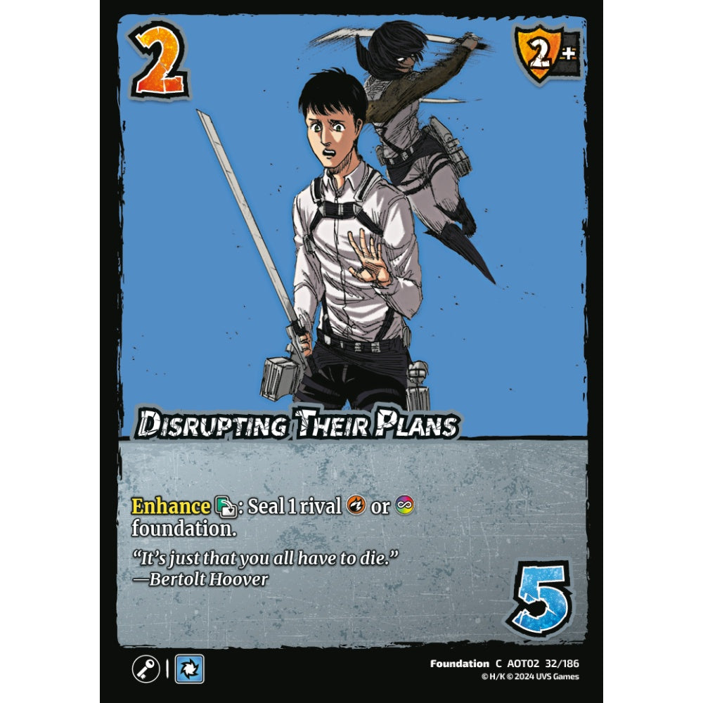 Disrupting Their Plans, 32/186, AOT02, Universus, Attack on Titan: Origins of Power, Foundation, C
