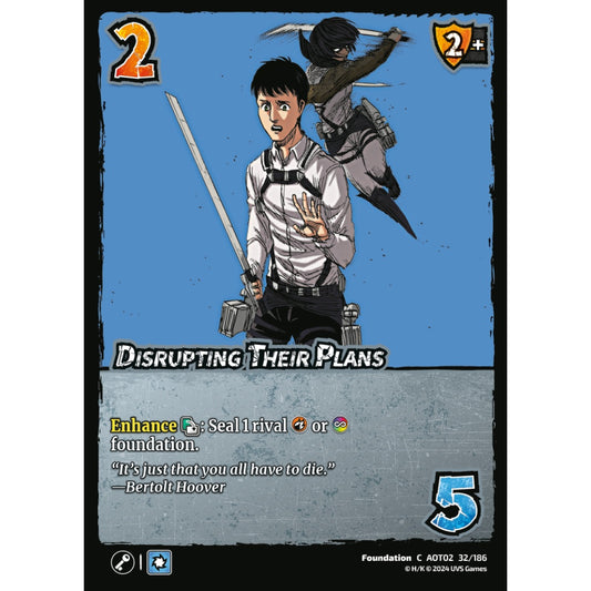 Disrupting Their Plans, 32/186, AOT02, Universus, Attack on Titan: Origins of Power, Foundation, C