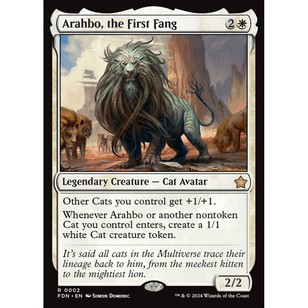 Arahbo, the First Fang, 2, rare, Magic: The Gathering, Foundations