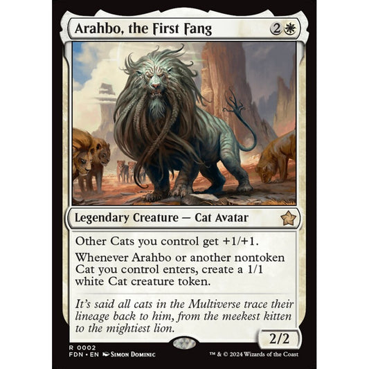 Arahbo, the First Fang, 2, rare, Magic: The Gathering, Foundations